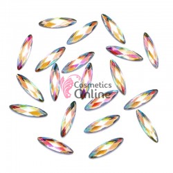 Cristale pentru unghii Marquise, 4 bucati Cod MQ013 Argintii cu Reflexii